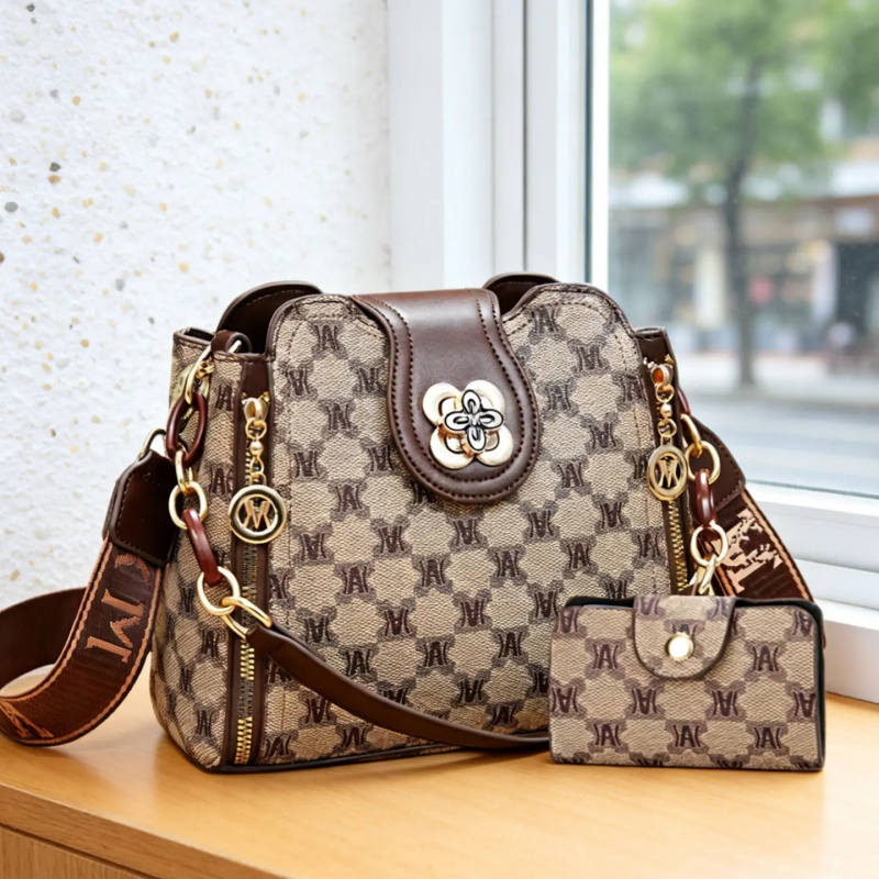 Women Bags Crossbody - Vintage-Umhängetasche mit Buchstabenaufdruck, modische und vielseitige