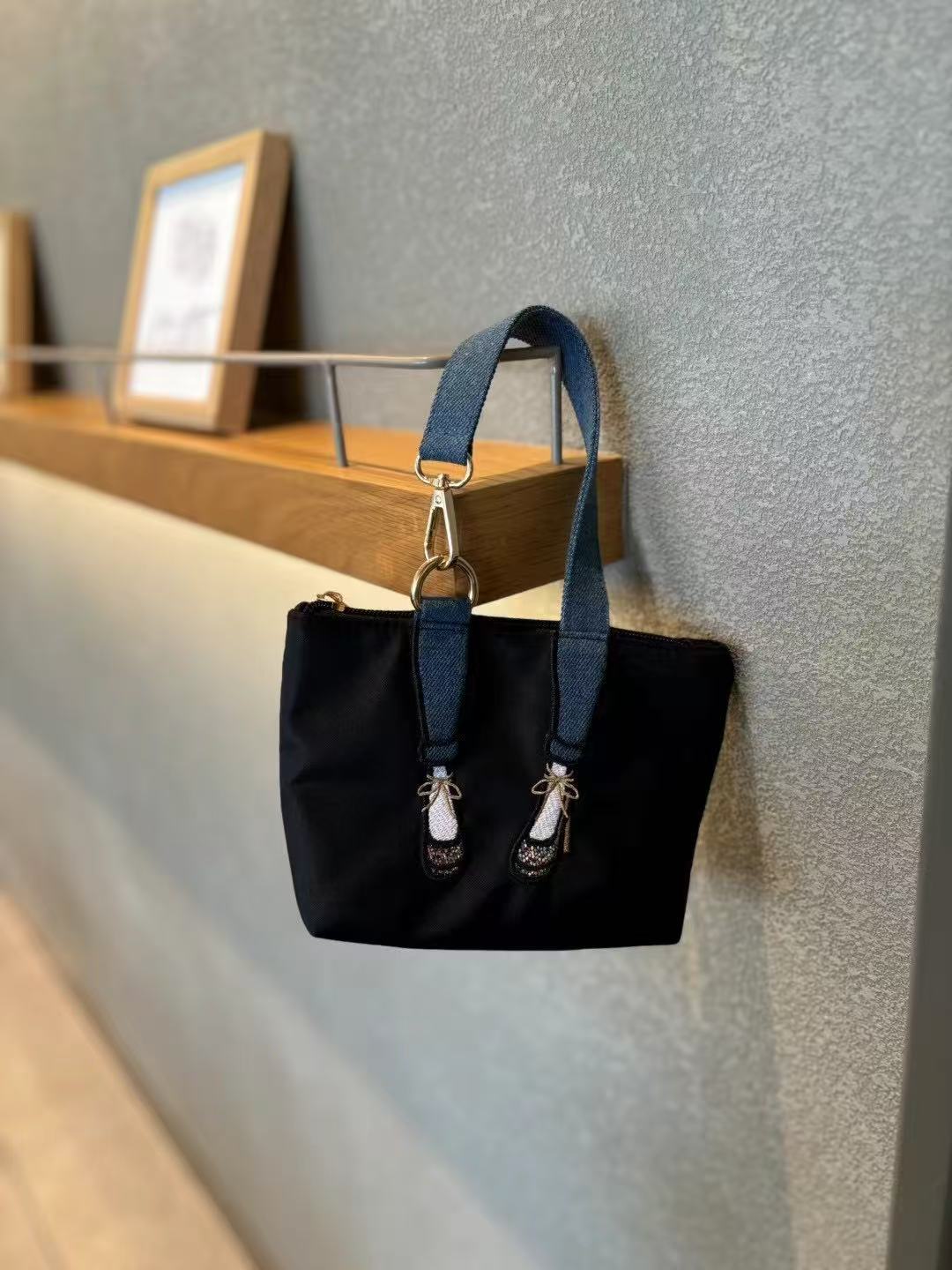Women Bags With Wallet - Modische bestickte Zero-Geldbörse aus wasserdichtem Nylonstoff
