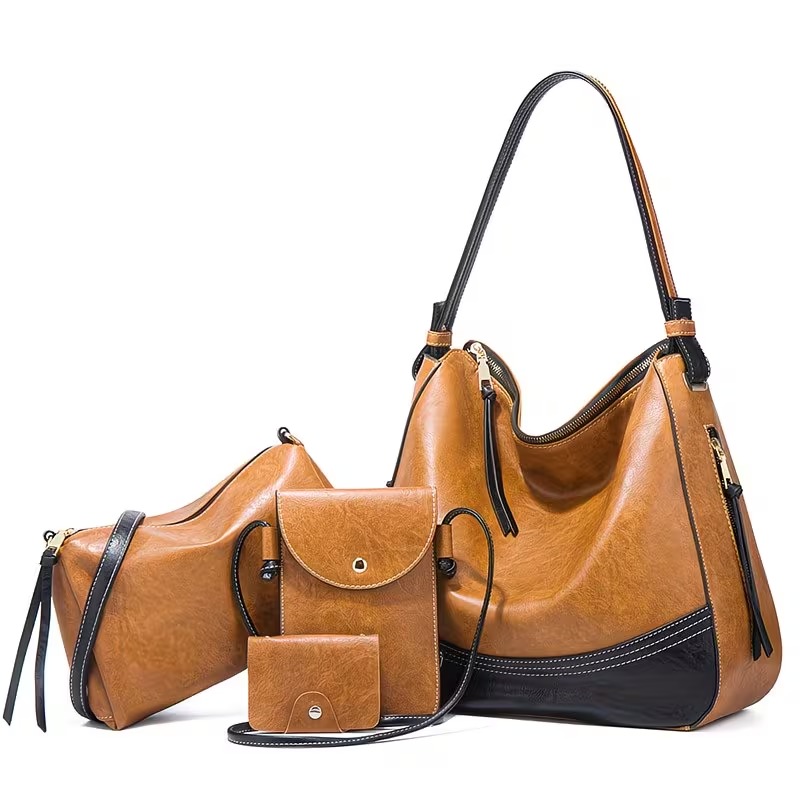 Women Bags Crossbody - Damen-Taschenset - 4-teiliges Set. Einfache Umhängetasche