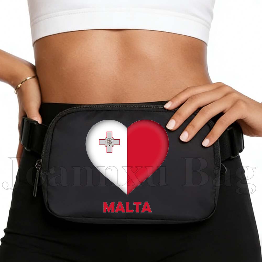 Women Bags Malta - Malta Herz-Flagge Brusttasche Hüfttasche für Männer