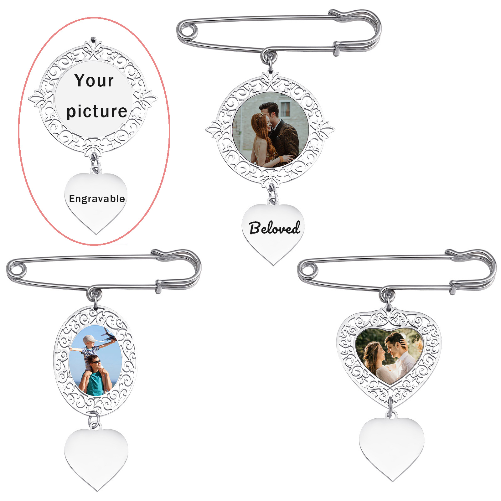 Women Bags Discount - Benutzerdefinierte Bild Abzeichen Broschen Pin DIY