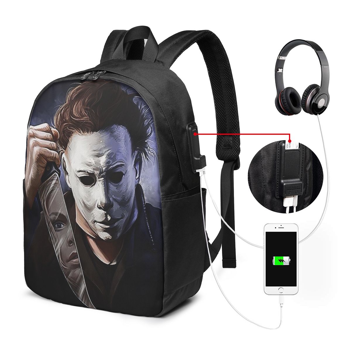 Women'S Bags Travel - Michael Myers Rucksack, Reisetasche für Notebooks,