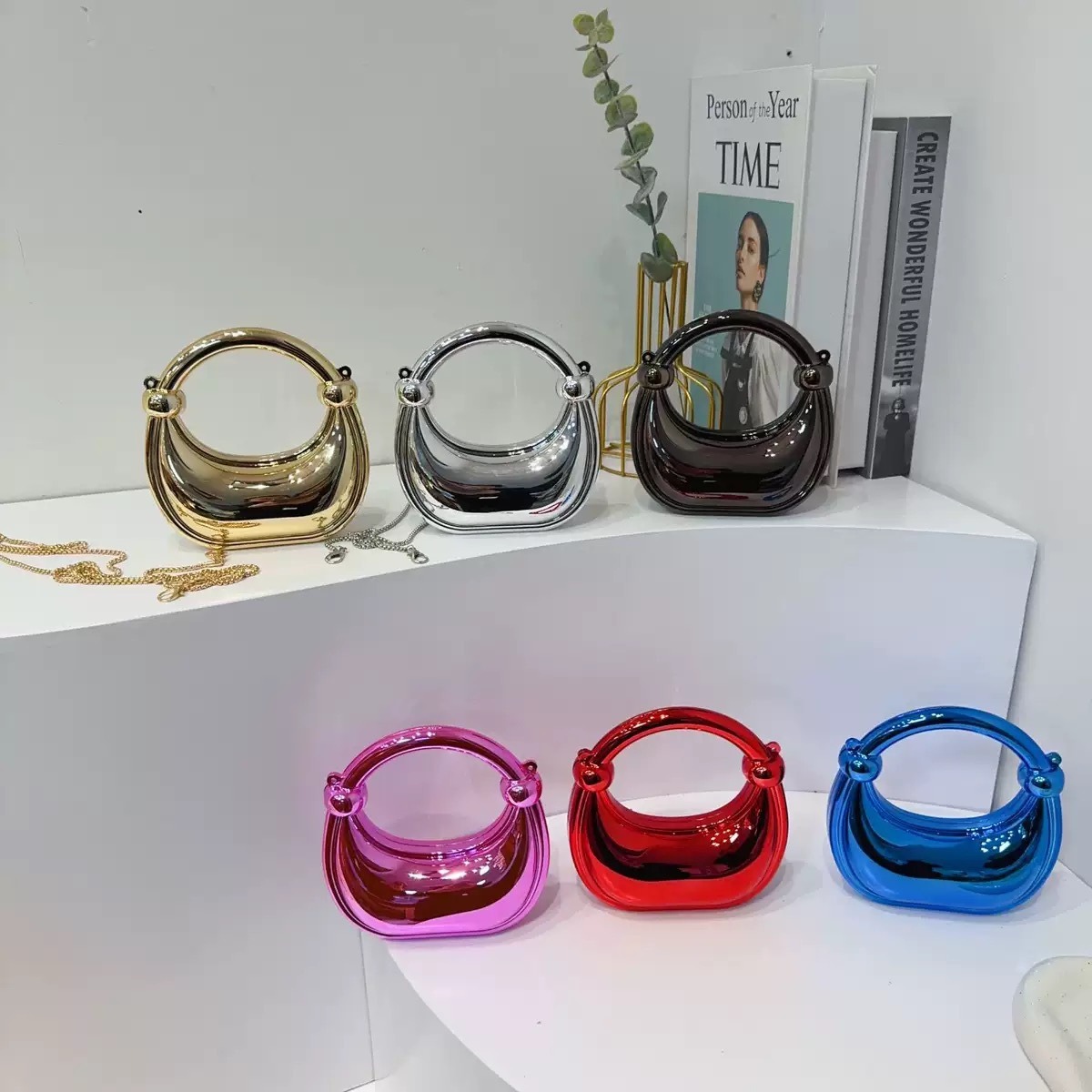 Women Bags On Sale - Mini Goldene Abendtasche Geldbörsen und Handtaschen