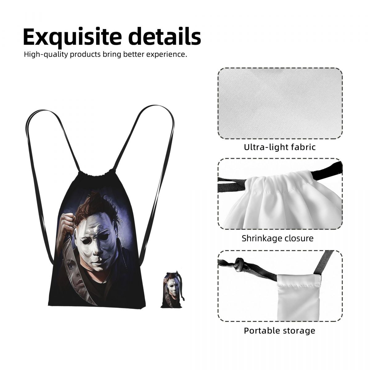 Women Bags Myer - Michael Myers Rucksack mit Kordelzug, Sport-