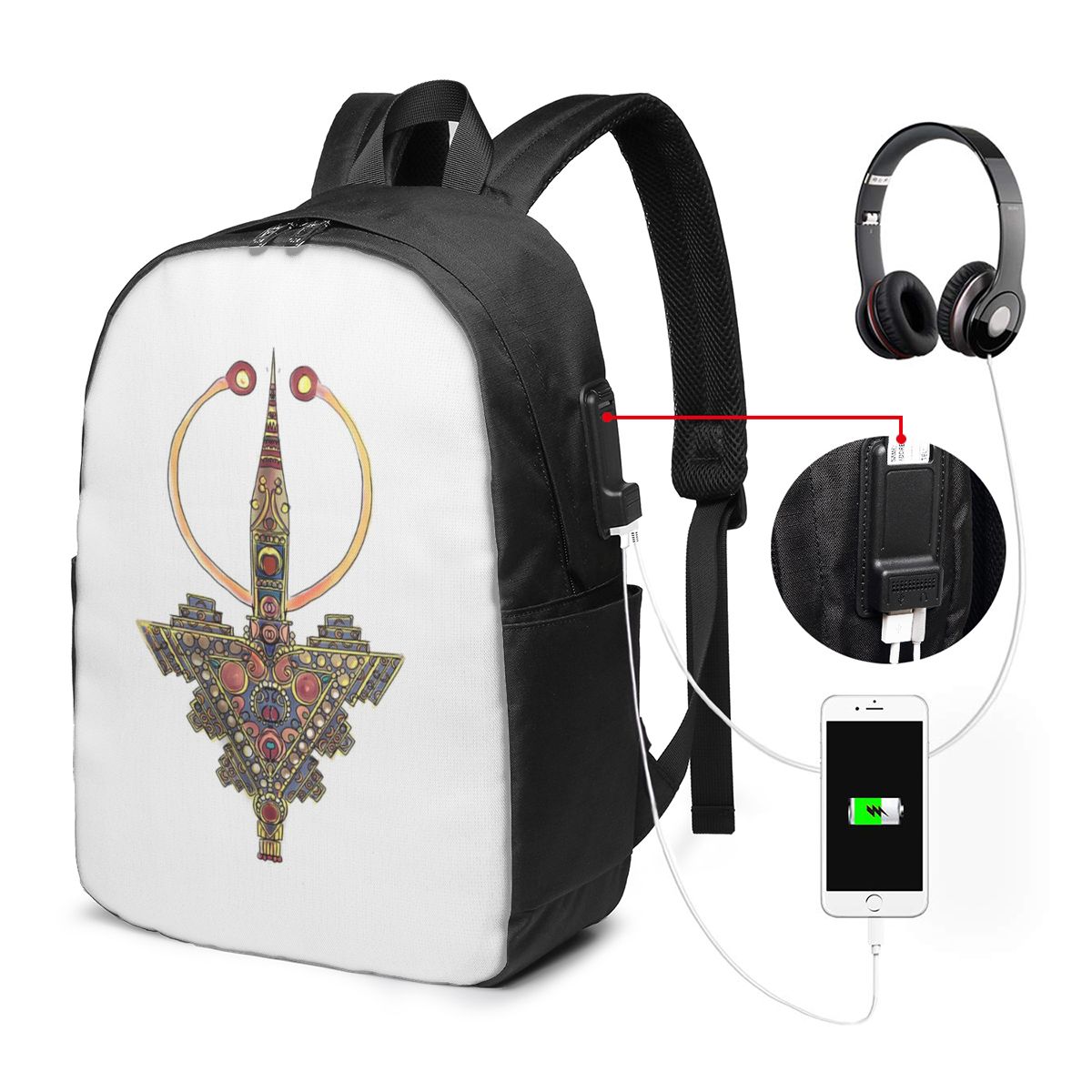 Women'S Bags Travel - Kabyle Jewelry Amazigh MoroccoRucksack, Reisetasche, Notebook-Tasche,