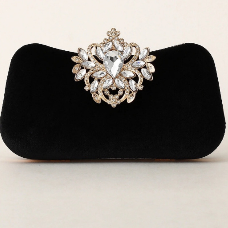 Dunkelgrüne Samt-Clutch Luxuri – Women Bags On Sale Bewertung und Preis