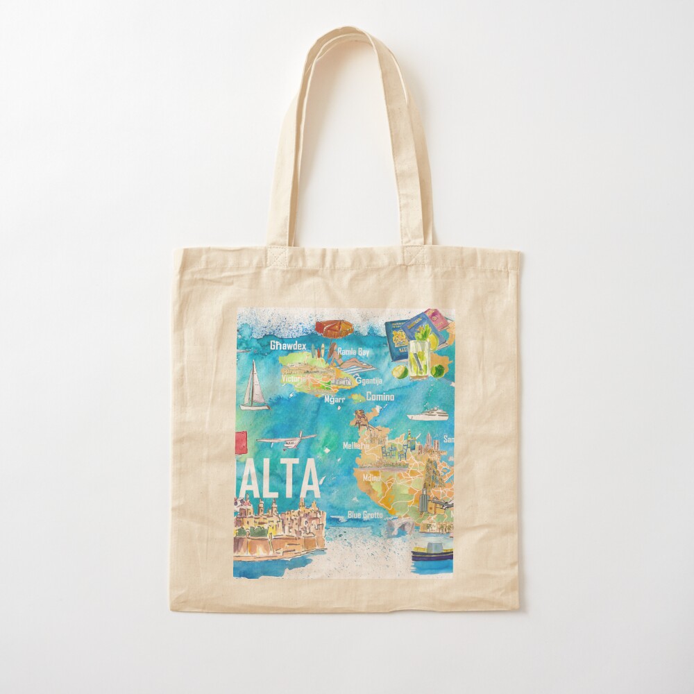 Illustrierte Malta-Inselreisek – Women Bags Malta Bewertung und Preis