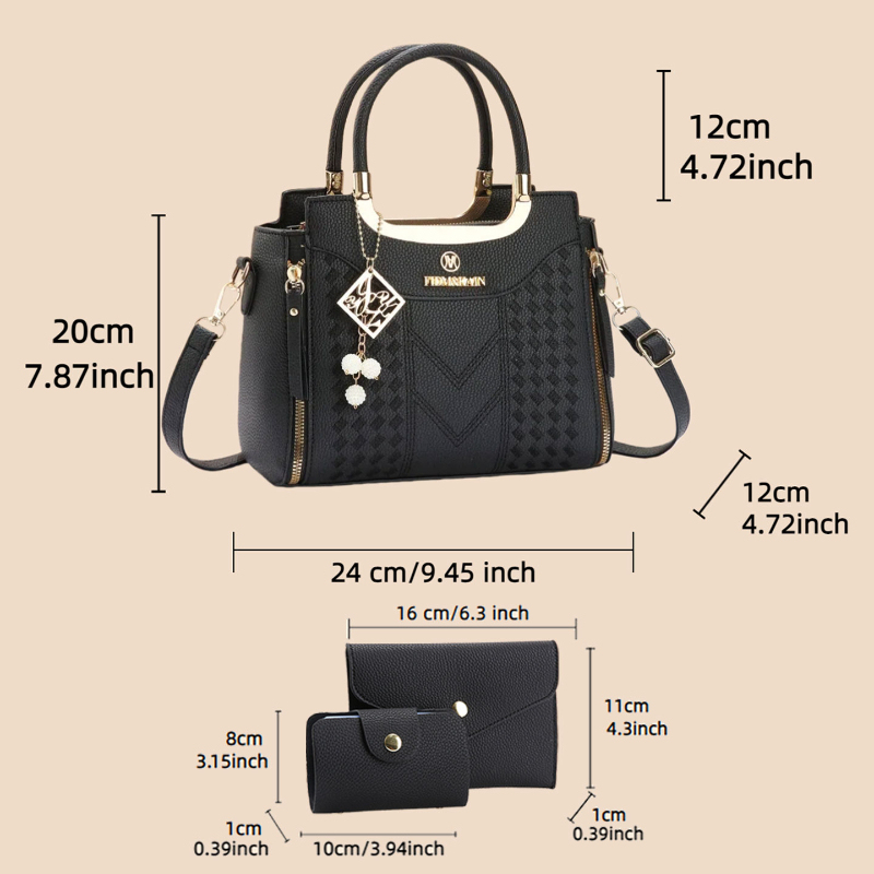 3-teiliges Handtaschen-Set aus – Women Bags Crossbody Bewertung und Preis