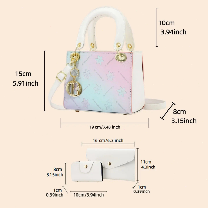 Umhängetaschen-Set mit Farbver – Women Bags Crossbody Bewertung und Preis