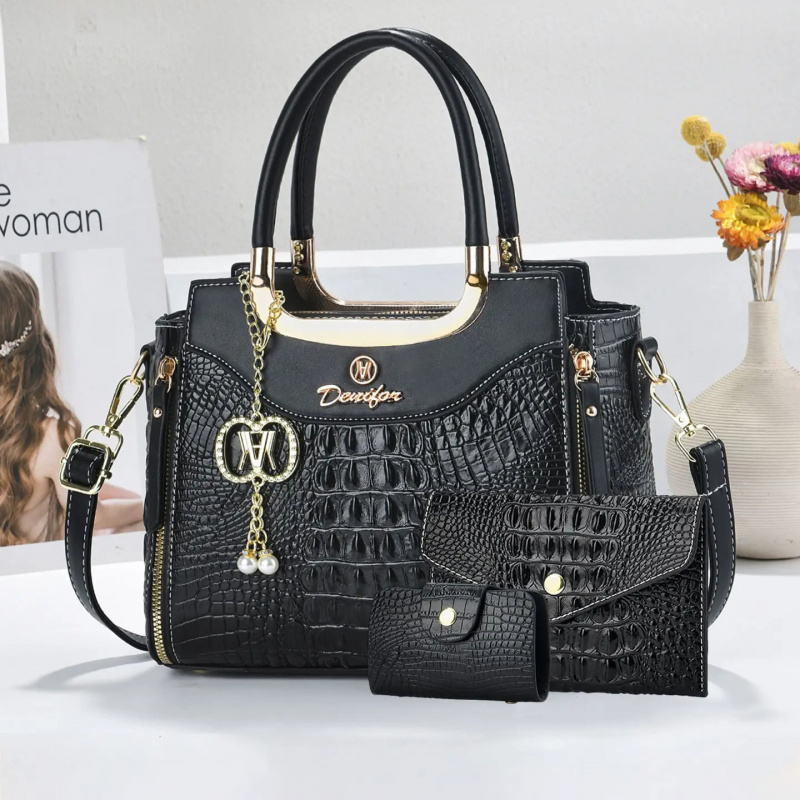 Damen-Handtaschenset mit Kroko – Women Bags Crossbody Bewertung und Preis