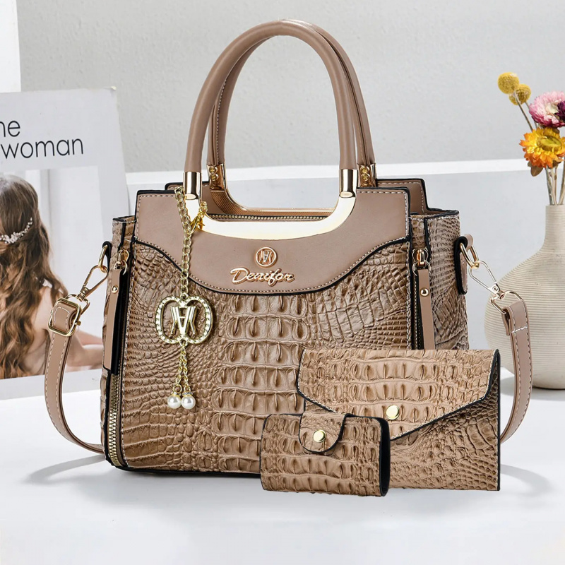 Damen-Handtaschenset mit Kroko – Women Bags Crossbody Bewertung und Preis