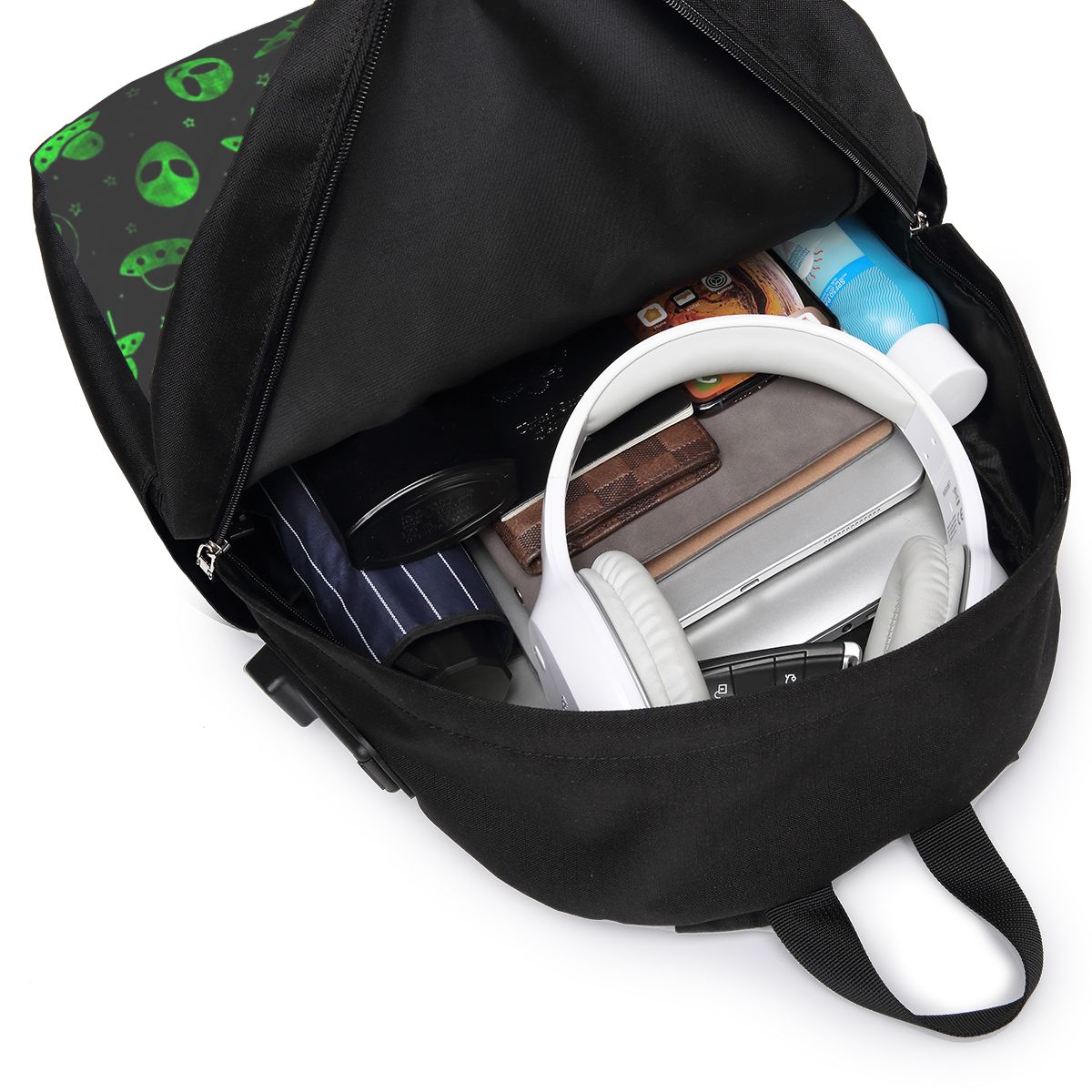 Rucksack mit Alien- und UFO-Mu – Women'S Bags Travel Bewertung und Preis