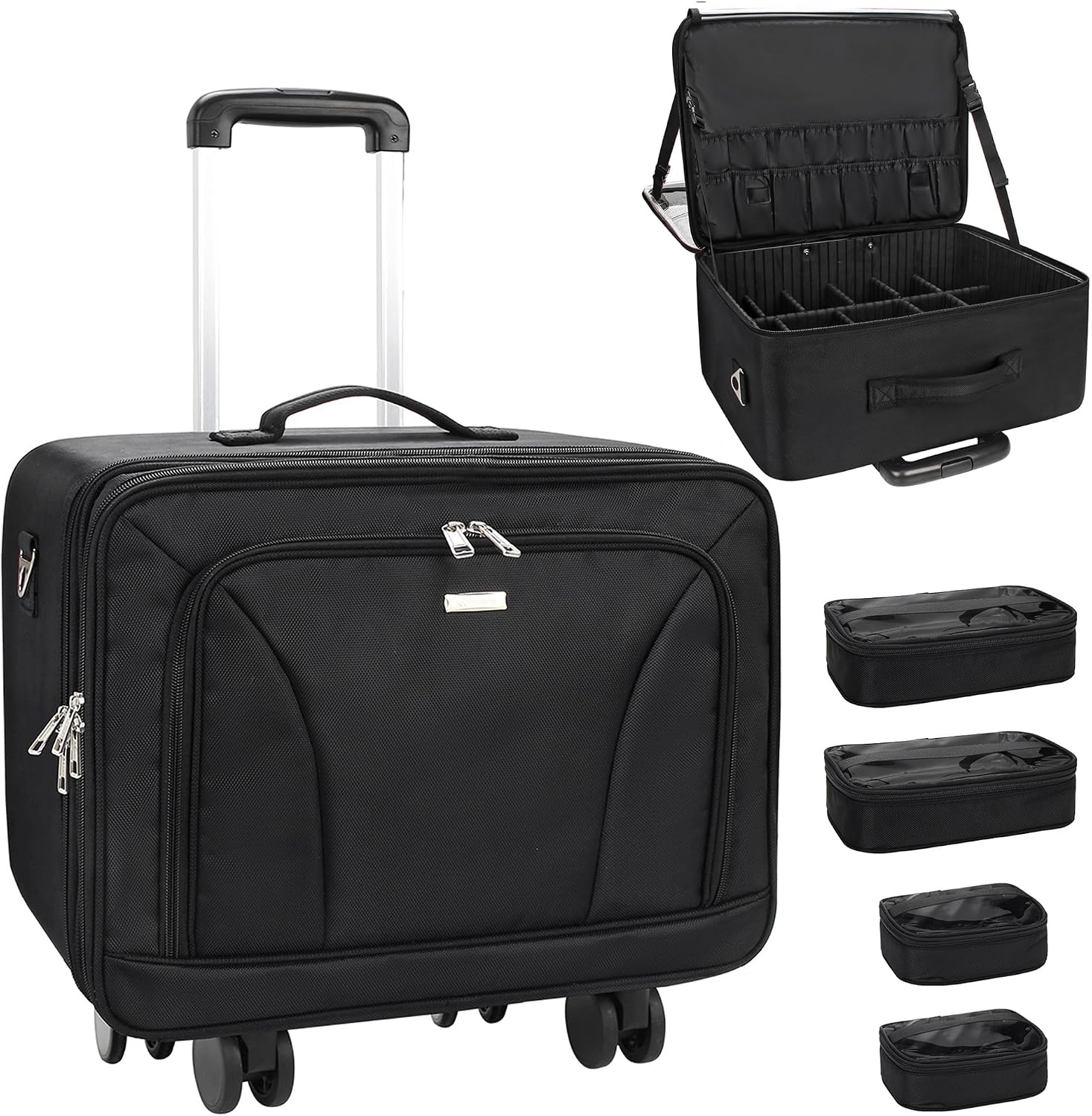 Extragroßer Rollender Make-up- – Women'S Bags Travel Bewertung und Preis