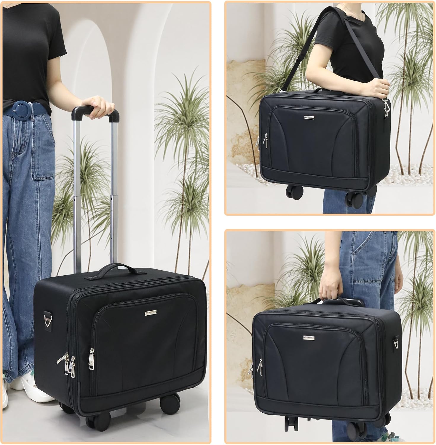 Extragroßer Rollender Make-up- – Women'S Bags Travel Bewertung und Preis