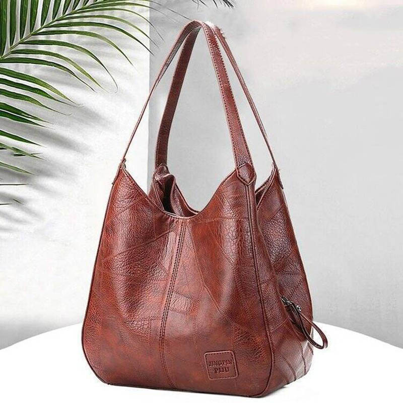 Große Vintage-Ledertasche mit  – Women'S Vegan Bags Bewertung und Preis