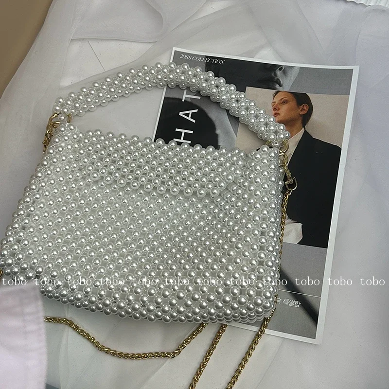 Ins Superlative Perlen Perlen  – Women Bags With Wallet Bewertung und Preis