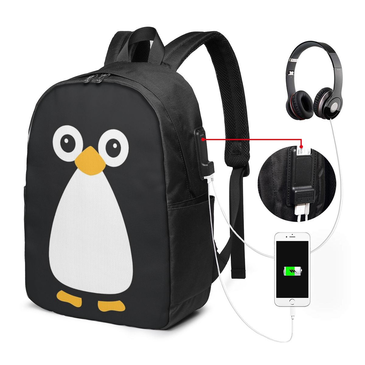 Niedlicher Vektor-Pinguin-Ruck – Women'S Bags Travel Bewertung und Preis