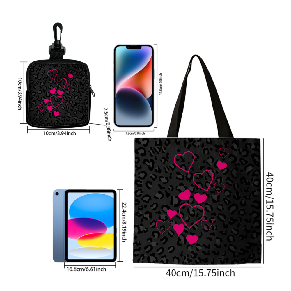 Schwarze Leopardenmuster-Tasch – Women Bags Gift Bewertung und Preis