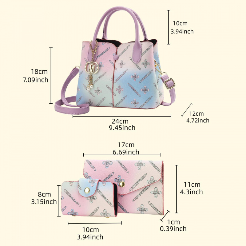 Gradient Damen Dreiteiliges Ta – Women Bags Crossbody Bewertung und Preis